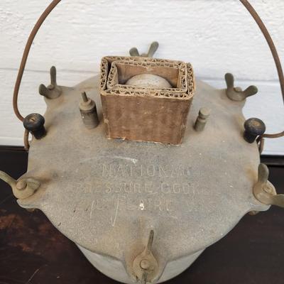 ANTIQUE NATIONAL PRESSURE COOKER WITH EXTRAS