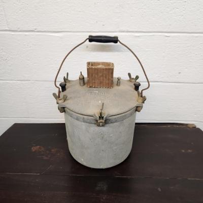 ANTIQUE NATIONAL PRESSURE COOKER WITH EXTRAS