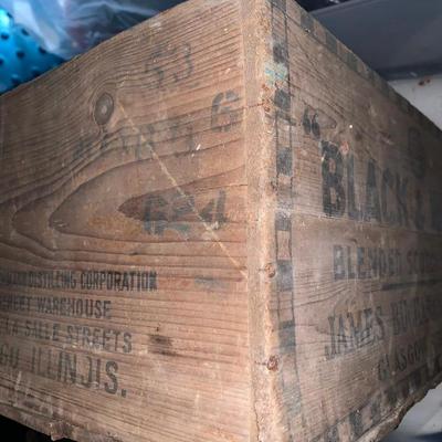 wooden fruit box with label #2 (8 total listed in this sale listing)