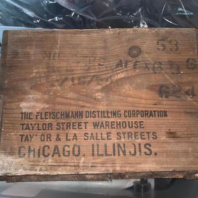 wooden fruit box with label #2 (8 total listed in this sale listing)