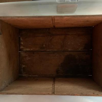 wooden fruit box with label #2 (8 total listed in this sale listing)