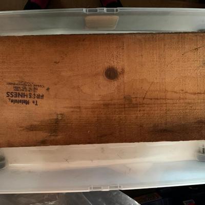 wooden fruit box with label#3 (8 total listed in this sale listing)