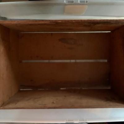 wooden fruit box with label#3 (8 total listed in this sale listing)