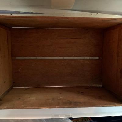 wooden fruit box with label#4 (6 total listed in this sale listing)