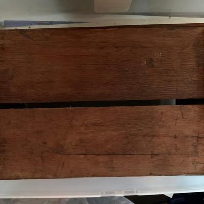 wooden fruit box with label#4 (6 total listed in this sale listing)