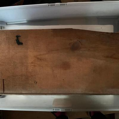 wooden fruit box with label#6 (6 total listed in this sale listing)