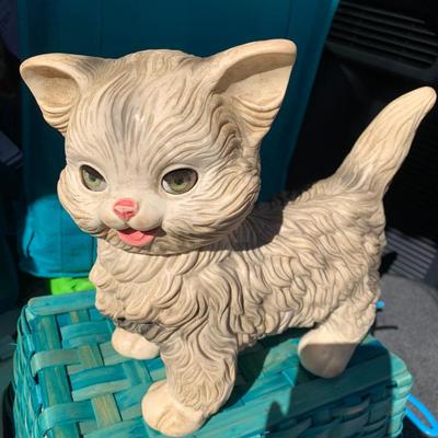 vintage cat squeeze toy