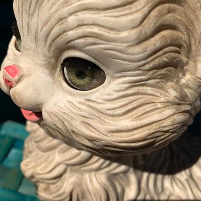 vintage cat squeeze toy