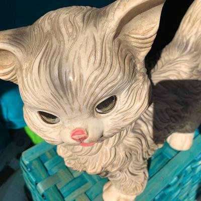 vintage cat squeeze toy