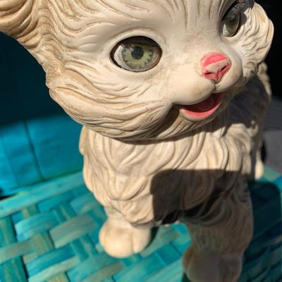 vintage cat squeeze toy