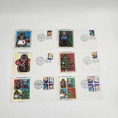 1ST DAYS STAMPS 6 PC - 2005 HOLIDAY COOKIE