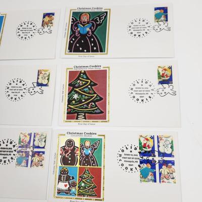 1ST DAYS STAMPS 6 PC - 2005 HOLIDAY COOKIE