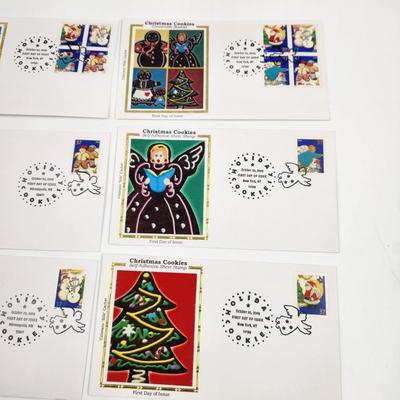 1ST DAY STAMPS - 6 PC 2005 HOLIDAY COOKIE