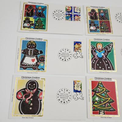 1ST DAY STAMPS - 6 PC 2005 HOLIDAY COOKIE