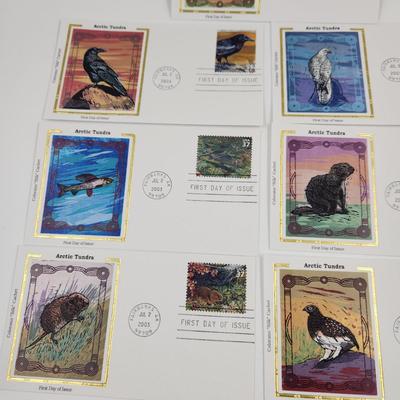 1ST DAY STAMPS - 7PC - 2003 ARCTIC TUNDRA