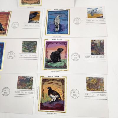 1ST DAY STAMPS - 7PC - 2003 ARCTIC TUNDRA