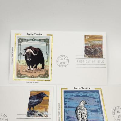 1ST DAY STAMPS - 7PC - 2003 ARCTIC TUNDRA