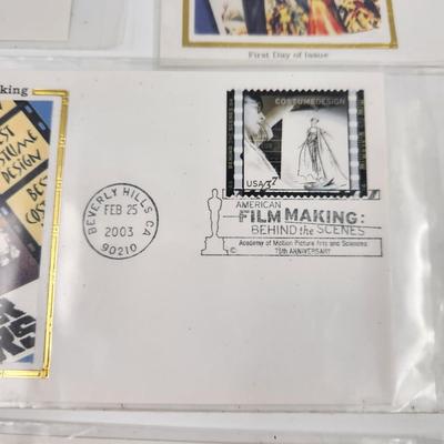 1st DAY STAMP - 4 PC - 2003 FILM MAKING INCLUDING STAR WARS