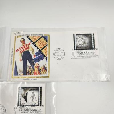 1st DAY STAMP - 4 PC - 2003 FILM MAKING INCLUDING STAR WARS