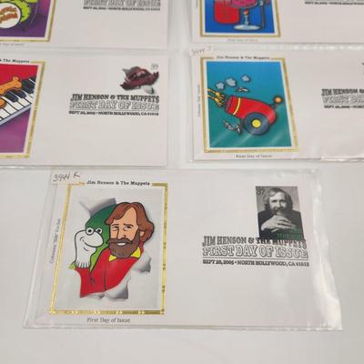 1ST DAY STAMPS - 5 PC - 2005 JIM HENSON MUPPETS