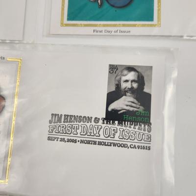 1ST DAY STAMPS - 5 PC - 2005 JIM HENSON MUPPETS
