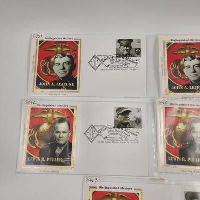1st DAY STAMPS - 5PC - 2005 DISTINGUISHED MARINES