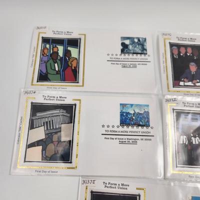 1st DAY STAMPS - 5 PC - TO FORM A PERFECT UNION