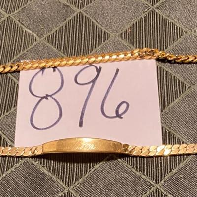2 Gold Tone Bracelets