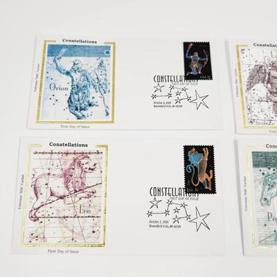 1st DAY STAMPS - 4 PC - 2005 CONSTELLATIONS