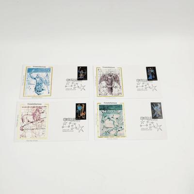 1st DAY STAMPS - 4 PC - 2005 CONSTELLATIONS