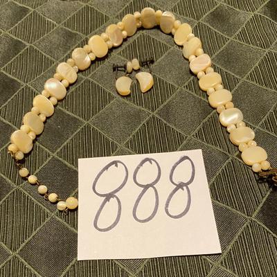 Vintage Necklace and Clip Earrings