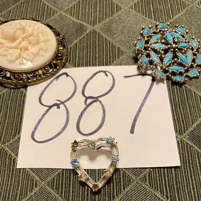 Vintage Brooch and Pins