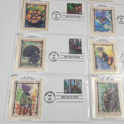 1st DAY STAMPS - 10 PC - 2005 NORTHEAST DECIDUOUS FOREST