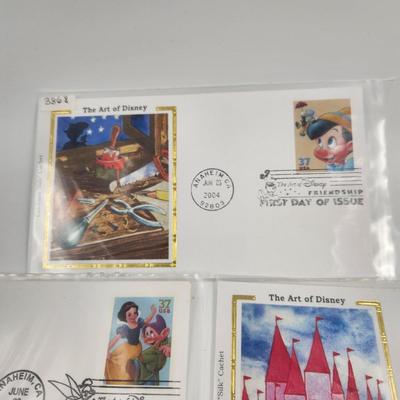 1st DAY STAMPS - 5pc - 2004 & 2005 ART OF DISNEY