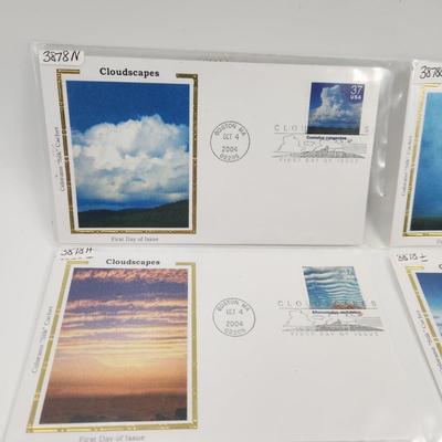 2ST DAY STAMPS - 8 PC - 2004 CLOUDSCAPES