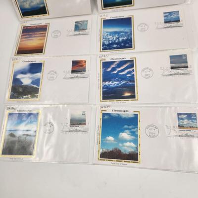 2ST DAY STAMPS - 8 PC - 2004 CLOUDSCAPES
