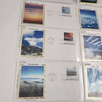 2ST DAY STAMPS - 8 PC - 2004 CLOUDSCAPES