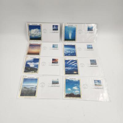 2ST DAY STAMPS - 8 PC - 2004 CLOUDSCAPES