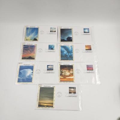 1st DAY STAMPS - 7 PC - 2004 CLOUDSCAPES