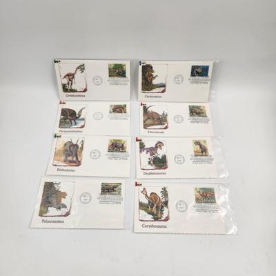 1ST DAY STAMPS - 8 PC - 1997 DINOSAURS