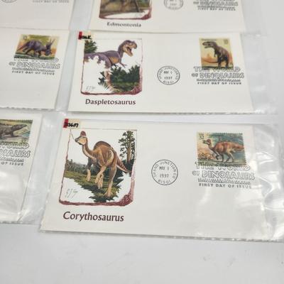 1ST DAY STAMPS - 8 PC - 1997 DINOSAURS