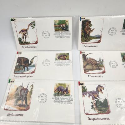 1ST DAY STAMPS - 8 PC - 1997 DINOSAURS