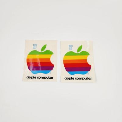 VINTAGE APPLE COMPUTER STICKERS