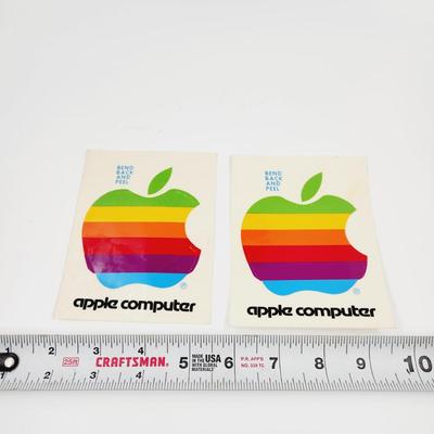VINTAGE APPLE COMPUTER STICKERS