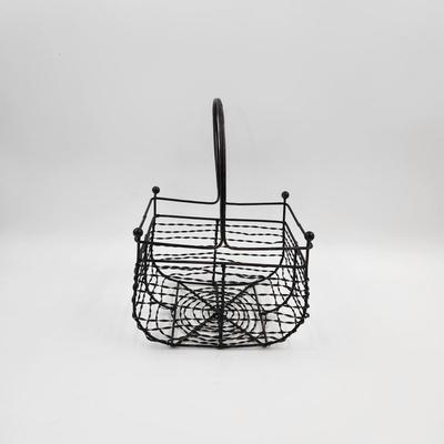 FUN METAL WIRED EGG GATHERING BASKET (OR FUN DECOR)