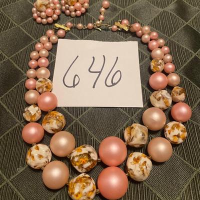 Clip On Earrings w/ Beautiful Necklace