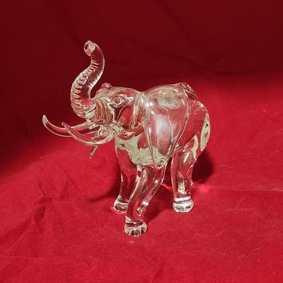 Elephant Glass Figure