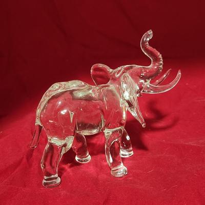 Elephant Glass Figure