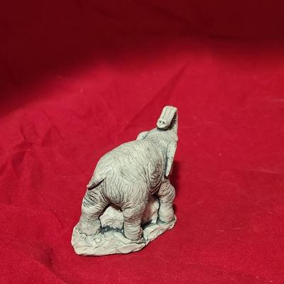 Volcanic Ash Elephant Figure