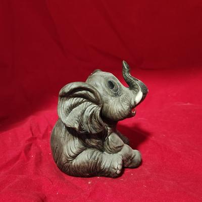 Grey elephant figure
